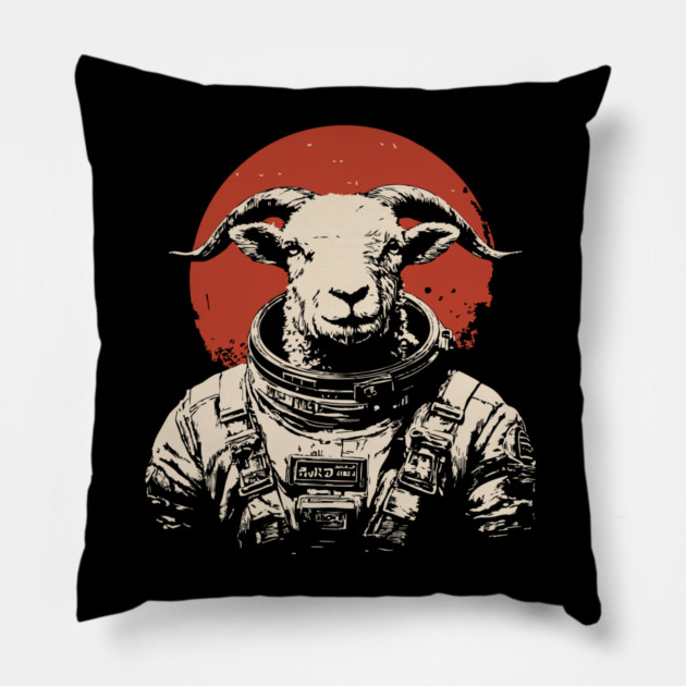 The G.O.A.T. Astronaut Pillow by TuncGK