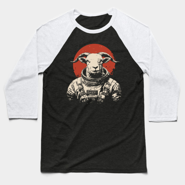 The G.O.A.T. Astronaut Baseball T-Shirt by TuncGK