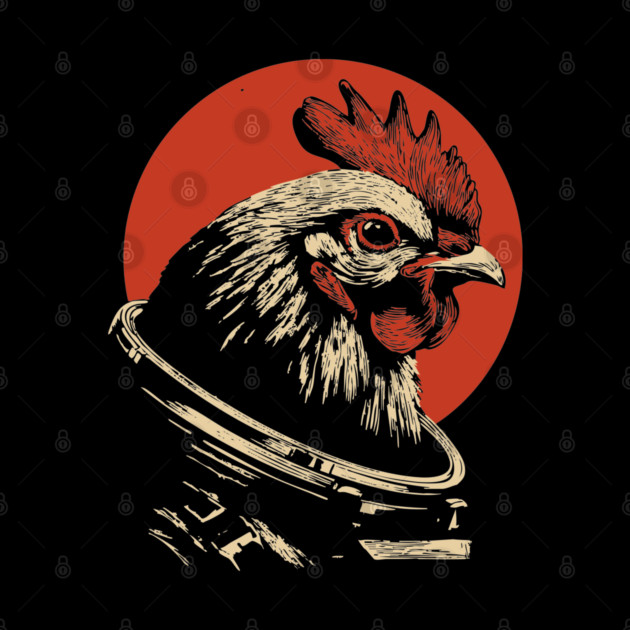 Galactic Cluck Chicken Astronaut by TuncGK