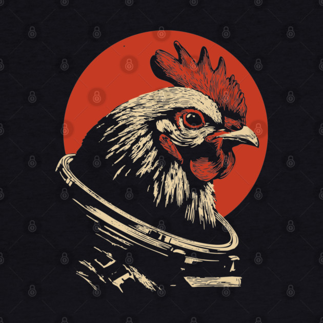 Galactic Cluck Chicken Astronaut by TuncGK