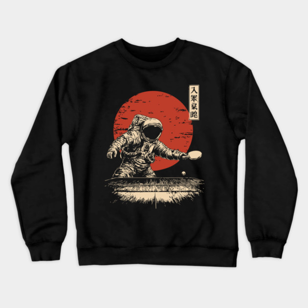 Zero-G Ping Pong Champion Crewneck Sweatshirt by TuncGK
