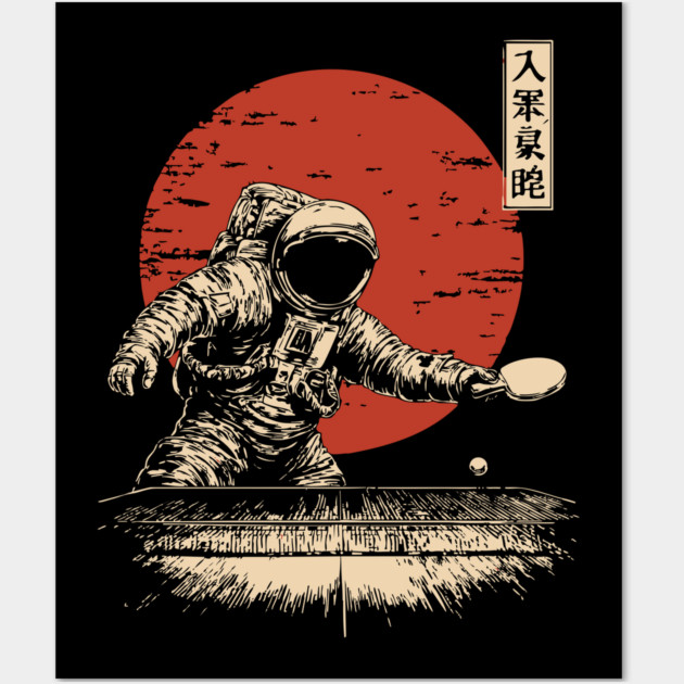 Zero-G Ping Pong Champion Wall Art by TuncGK