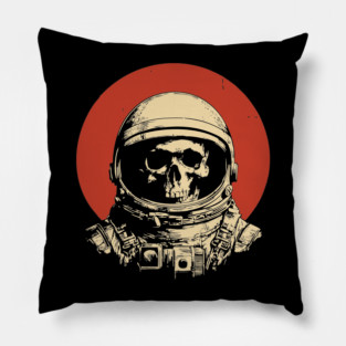 Dead in Space Astronaut Skull Pillow