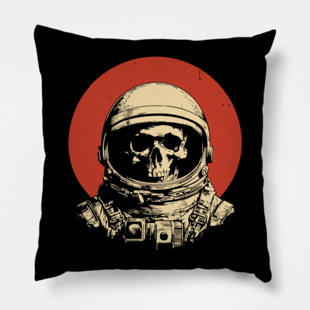 Dead in Space Astronaut Skull Pillow by TuncGK
