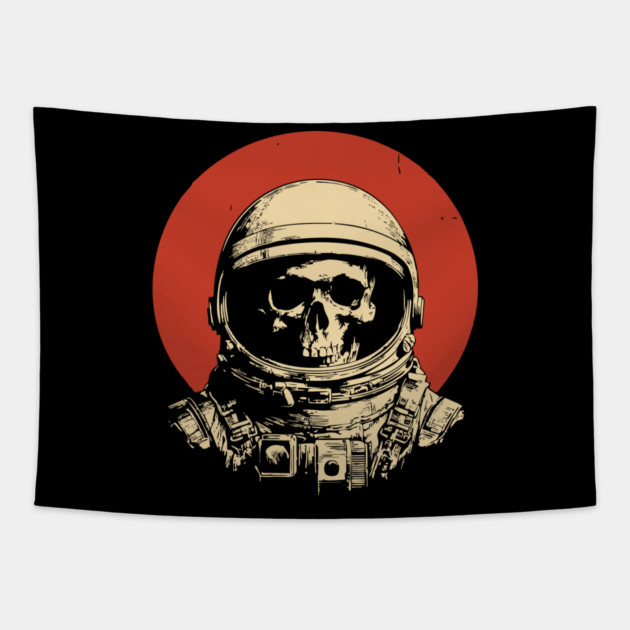 Dead in Space Astronaut Skull Tapestry by TuncGK