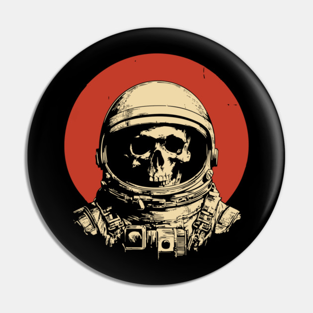 Dead in Space Astronaut Skull Pin by TuncGK