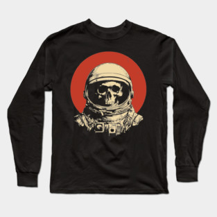 Dead in Space Astronaut Skull Long Sleeve T-Shirt