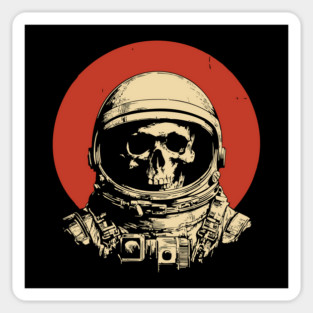 Dead in Space Astronaut Skull Sticker