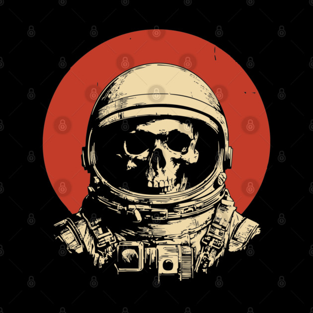 Dead in Space Astronaut Skull by TuncGK