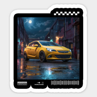 OPEL astra car4 Sticker