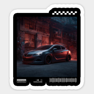 OPEL astra car3 Sticker