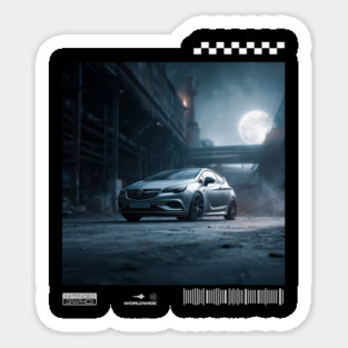 OPEL astra car2 Sticker