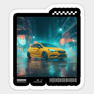 OPEL astra car1 Sticker