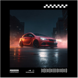 OPEL astra car Posters and Art