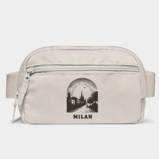Milan T-Shirt | Vintage Duomo di Milano & City Street Tee Bag