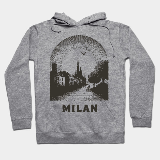 Milan T-Shirt | Vintage Duomo di Milano & City Street Tee Hoodie by TuncGK