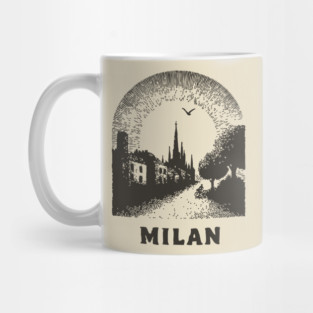 Milan T-Shirt | Vintage Duomo di Milano & City Street Tee Mug