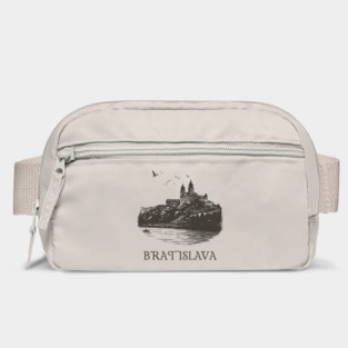 Bratislava T-Shirt | Vintage Slovakia Castle & Danube River Tee Bag