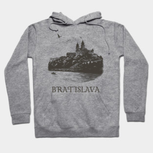 Bratislava T-Shirt | Vintage Slovakia Castle & Danube River Tee Hoodie