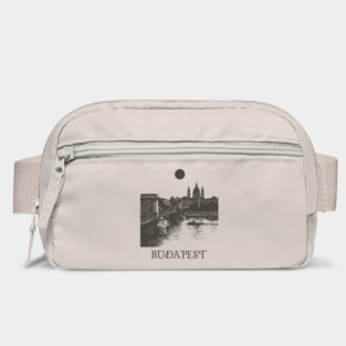 Budapest Woodcut | Vintage Hungarian Parliament & Chain Bridge Bag