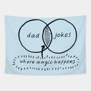 dad jokes Tapestry
