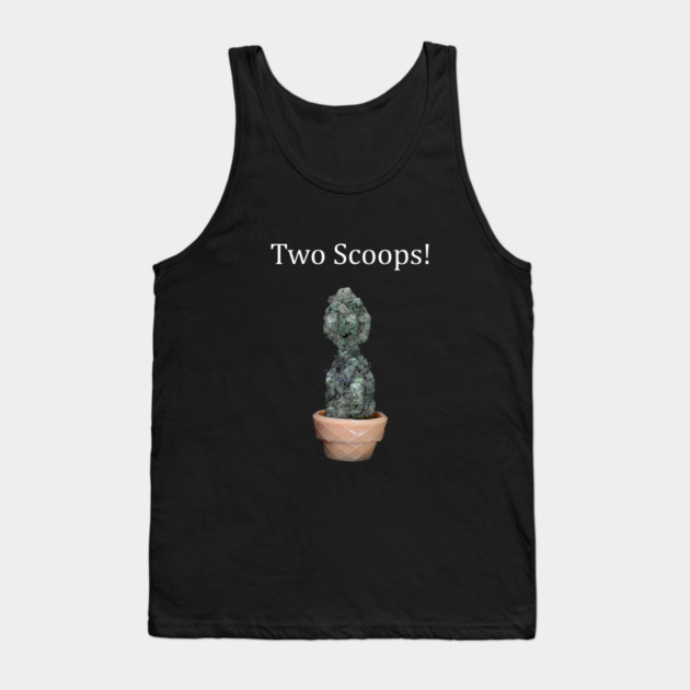 Two Scoops - Weed Design Tank Top by MrGreenGenes420