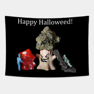 Happy Halloweed - Weed Design Tapestry