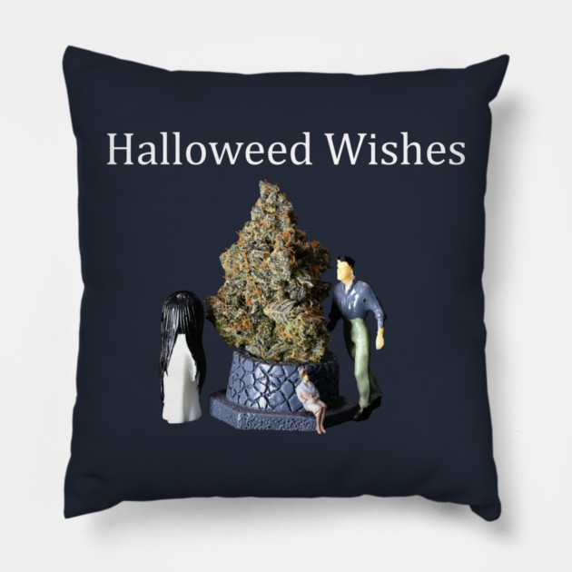Halloweed Wishes - Weed Design Pillow by MrGreenGenes420