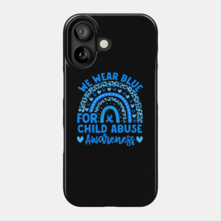 Blue Child Abuse Child Abuse Phone Case