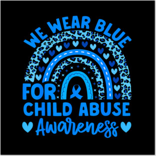 Blue Child Abuse Child Abuse Posters and Art