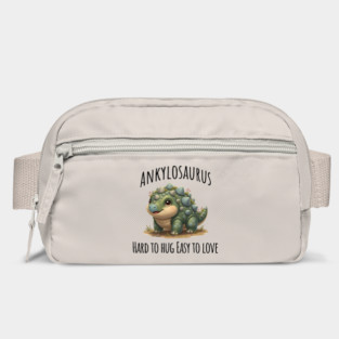 Ankylosaurus Dinosaur, Hard to hug Easy to love Bag