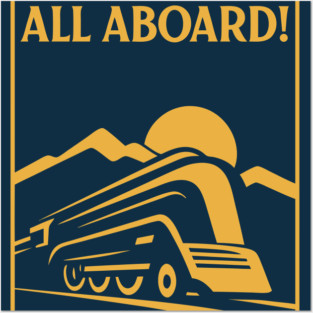 All Aboard! – Vintage Streamliner Train Art Posters and Art