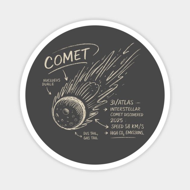 3i-Atlas Magnet by JessArty