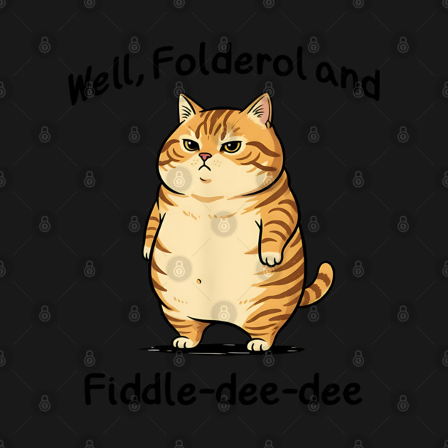 Snarky Cat "Well, Folderol and Fiddle-dee-dee" nonsense by Luxinda