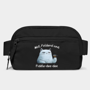 Snarky Cat "Well, Folderol and Fiddle-dee-dee" nonsense Bag