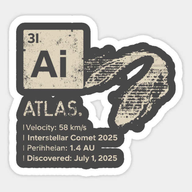 3I/Atlas 3I Atlas Interstellar Comet Magnet by JessArty