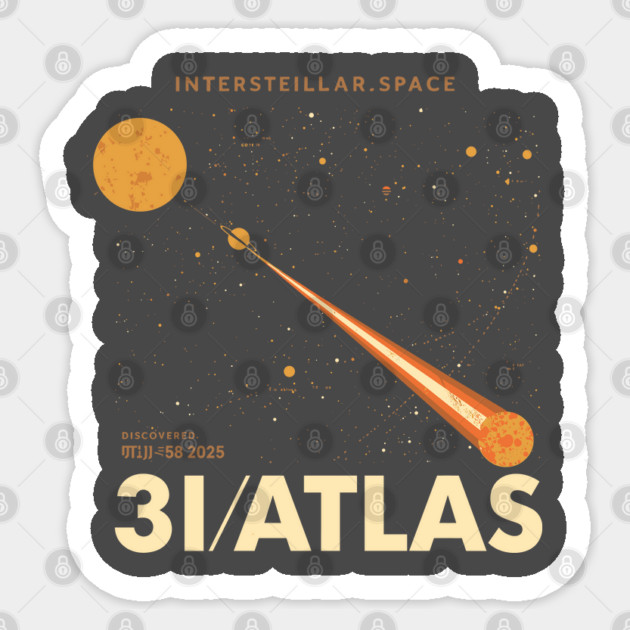 3I/Atlas 3I-Atlas Sticker by JessArty