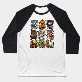 Spooky Dogs Baseball T-Shirt