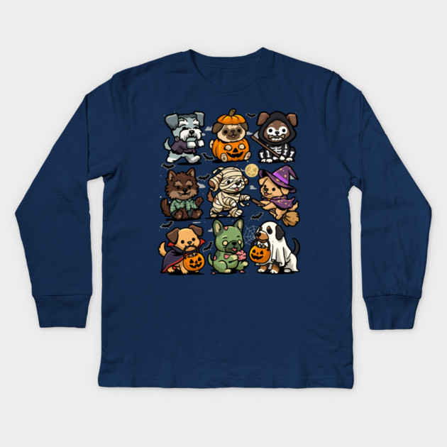Spooky Dogs Kids Long Sleeve T-Shirt by GoshWow®