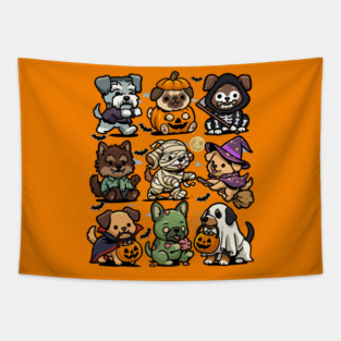 Spooky Dogs Tapestry