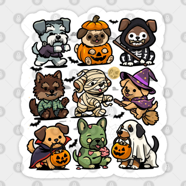 Spooky Dogs Sticker by GoshWow®