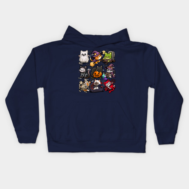 Spooky Cats Kids Hoodie by GoshWow®