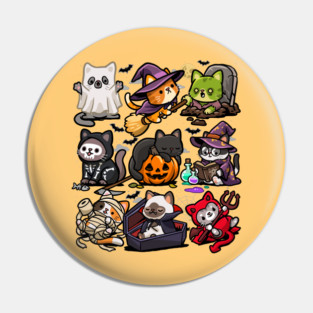 Spooky Cats Pin