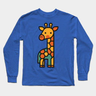 Cute Giraffe Long Sleeve T-Shirt