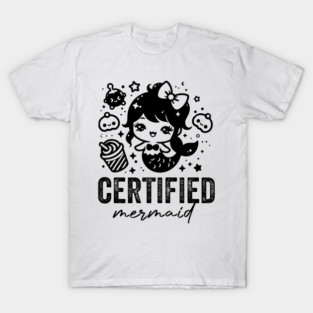 Mermaid princess cute chibi mermaid certified T-Shirt