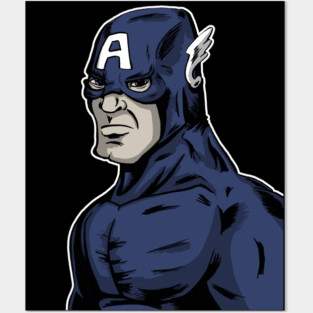 Captain America Posters and Art