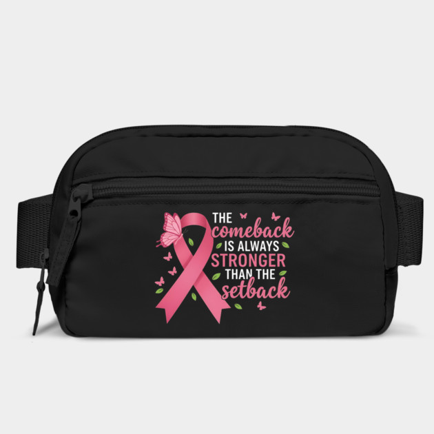 Breast Cancer Awareness Pink Butterfly - Stronger Than Setback Pink Ribbon by ArtistTee ⭐⭐⭐⭐⭐