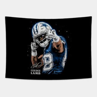 Ceedee Lamb Dallas Celebration Tapestry