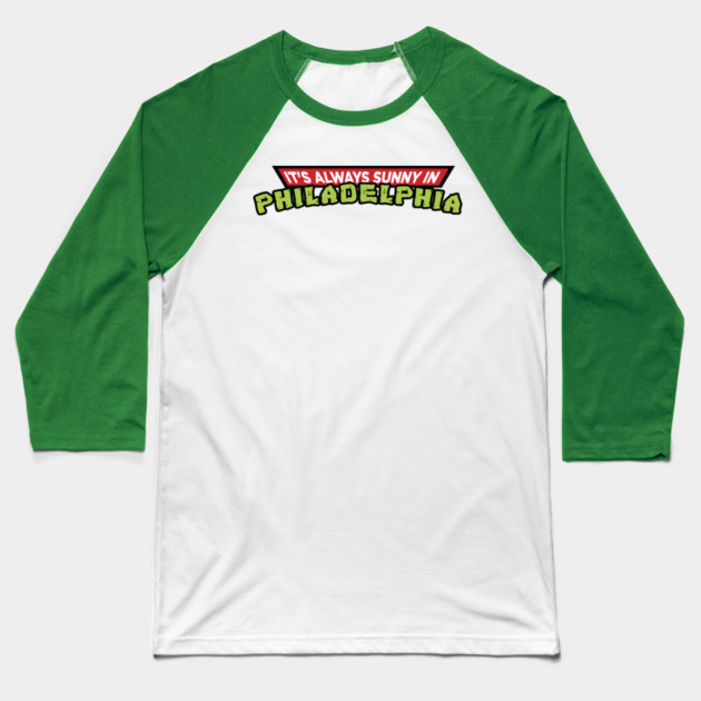 TMNT Always Sunny Parody Baseball T-Shirt by Tv Moments