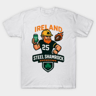 Shamrock Showdown: Pittsburgh x Dublin 2025 Football T-Shirt